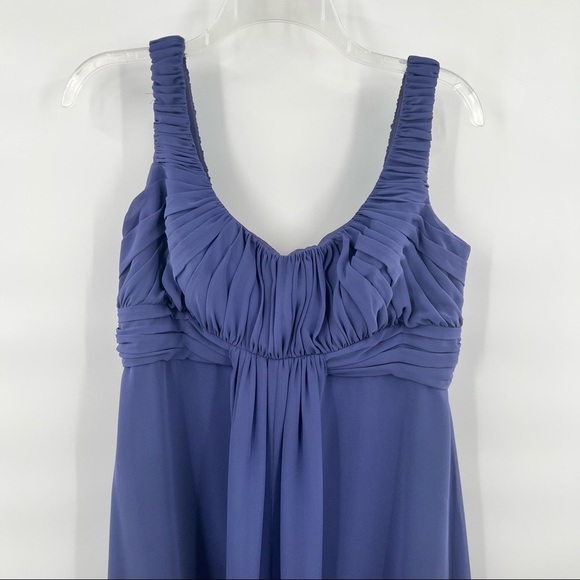 Badgley Mischka blue bridesmaid dress size 14 - Picture 2 of 8